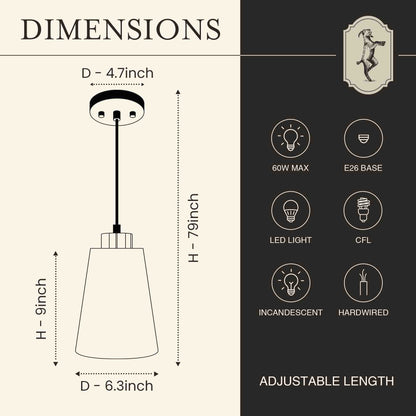 [Bulk Discounts] Elegant Glow: Industrial Pendant Light