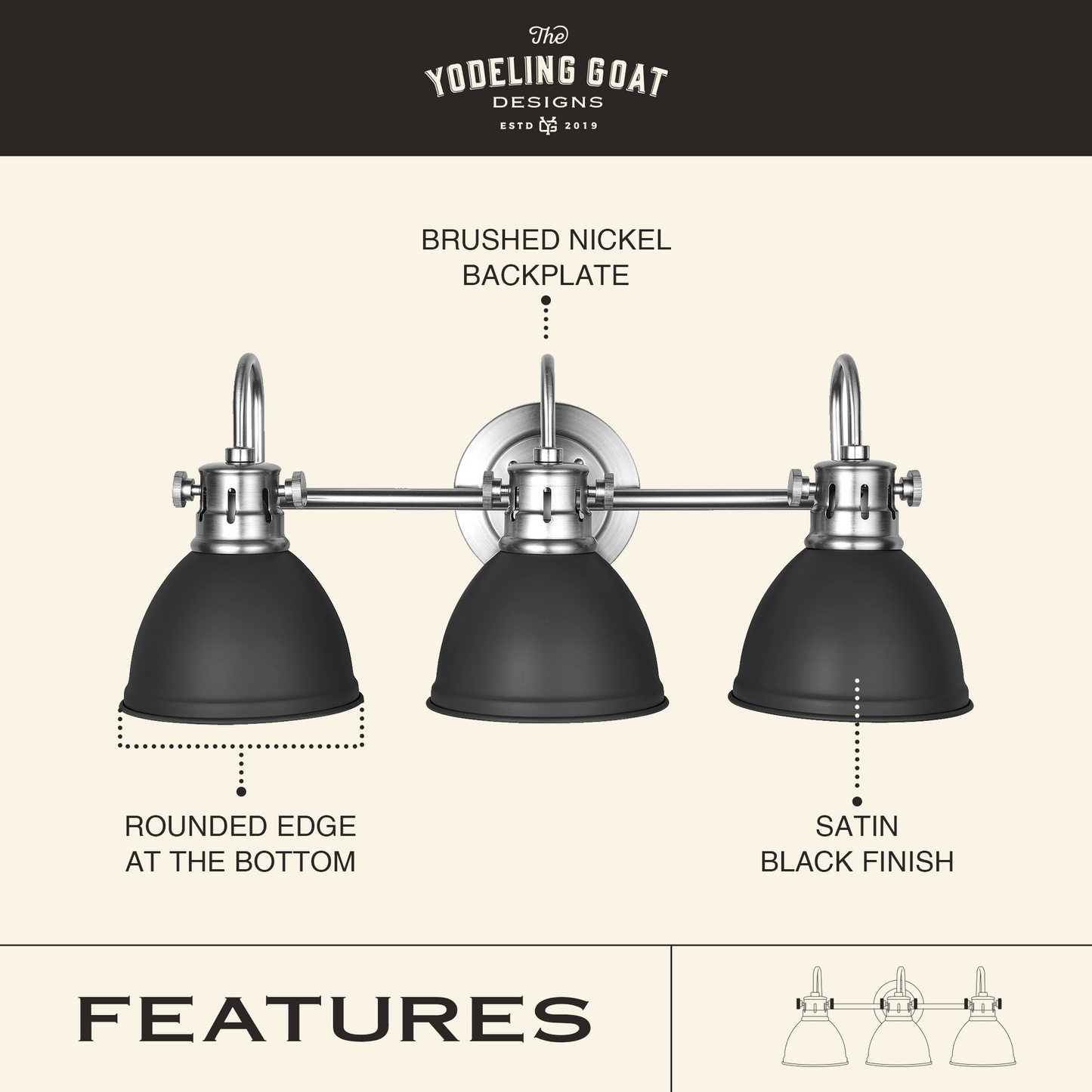 Classic Glow:  Metal Vanity Light